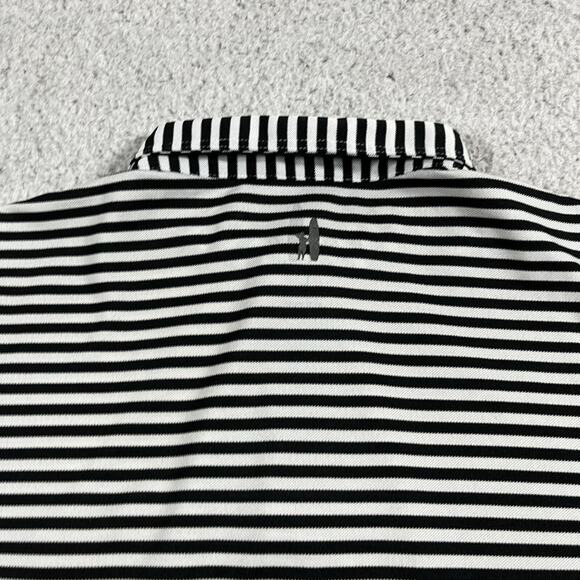 Johnnie O Polo Shirt Mens L Stripe Chicago Blackhawks Performance Stretch Golf - Picture 11 of 11